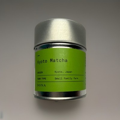 DONA Kyoto Matcha Shade Grown Japanese Green Tea Powder Tin 30g