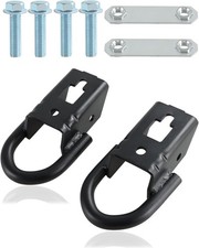 Black Front Tow Hooks Set Lh Rh For 2015-2021 Ford F-150 F150 Fl3z17n808a New