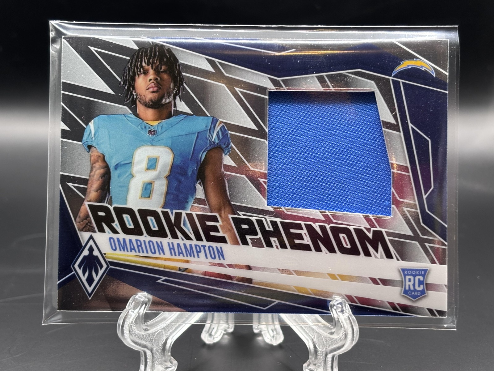 2025 Panini Phoenix #PJY-OHN Omarion Hampton Rookie Phenom Jersey #/699