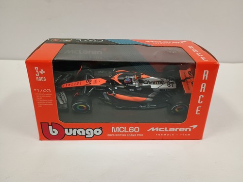 Burago McLaren MCL60 #81 Oscar Piastri 1/43 Scale British GP F1 Diecast. NEW