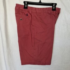 Polo Ralph Lauren Boys Chino Shorts Size 14 Melon Flat Front VG FAST SHIPPING