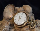 Antique 1900 Elgin 14K Gold Ornate Pocket Watch 0S Hunter 17 Jewel Gr 256 18.7g