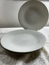 3 Lindt Stymeist Stoneware LINEN Dinner Plate 11"  Vintage Japan  Distressed