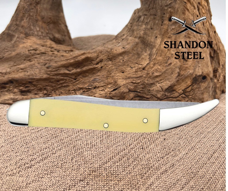 Case Cutlery XX Yellow Fish Scaler Disgorger Clip Pt Folding Pocket Knife 120