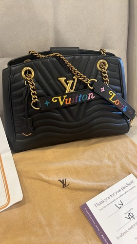 Louis Vuitton New Wave Chain Tote Black Retail $4200.00