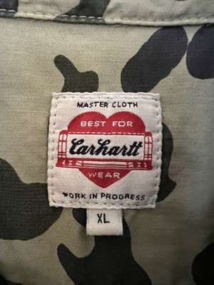 Carhartt WIP CAMO Long Sleeve Shirt Size XLarge Button Up Work In Progress XL