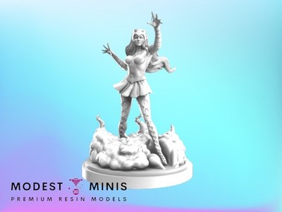 Emerald Sorceress - 32mm - 40mm Mini | Crisis Protocol Proxy | C27