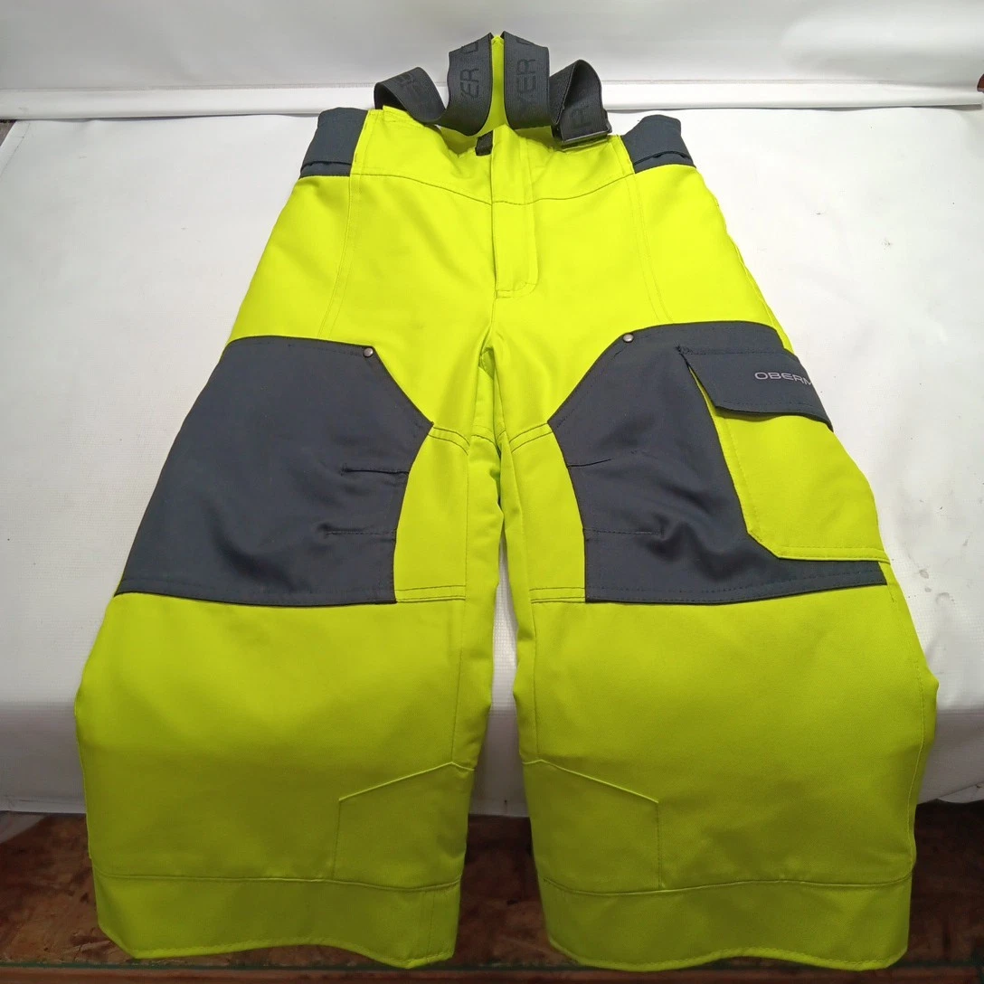Snow Ski Bib Pants Size 4 Kids Adjustable Suspenders Obermeyer Volt iGrow EUC!!
