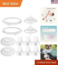 Comprehensive 12-Piece Spectra Compatible Breast Pump Parts - Easy Clean Design