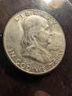 1960 50C Franklin Silver Half Dollar Lot Of 4 Coins