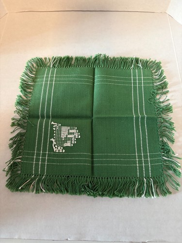 Cloth Napkins w/Embroidered Chicken Rooster (Lot of 12 diff. colors) 7"x6" - Picture 4 of 4