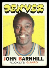 1971-72 Topps Basketball Card #222 John Barnhill