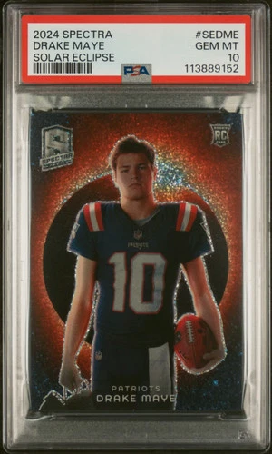 2024 Panini Spectra Solar Eclipse Drake Maye #SEDME PSA 10 POP 9