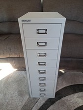 Bisley 9 Drawer Metal Filing Cabinet Excellent Condition