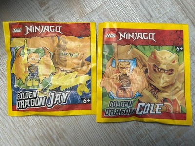 LEGO Ninjago - 2 Golden Dragon - Cole, Jay - NEU & OVP