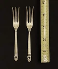 Royal Danish Sterling 4 3/4" Lemon Fork (Lot of 2)
