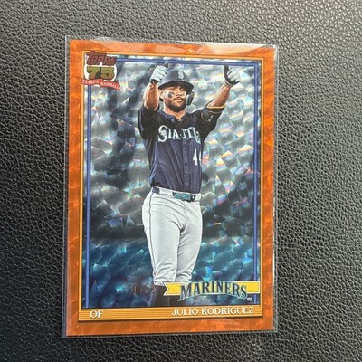 2026 Topps Series 1 Julio Rodriguez 1991 Topps Orange Crackle # d 20/25  #T91-39