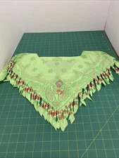 Western Bandana COLLAR beaded fringe handmade Scarf