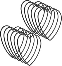 Heart Dream Catcher Rings 4 Inch, 12 Pcs Metal DIY Craft Wall Decor