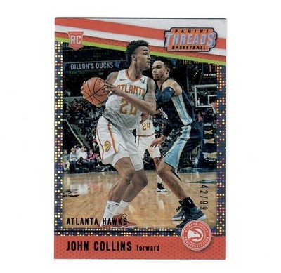 JOHN COLLINS 2017-18 Panini Threads #82 Red Dazzle Foil /99 Rookie RC CLIPPERS
