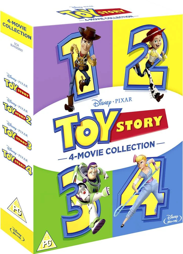 Toy Story 1 to 4 Complete Movie Collection Blu-Ray