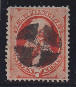 E5883: US #149 Used, VF, Fancy "Cork" Cancel; CV $100