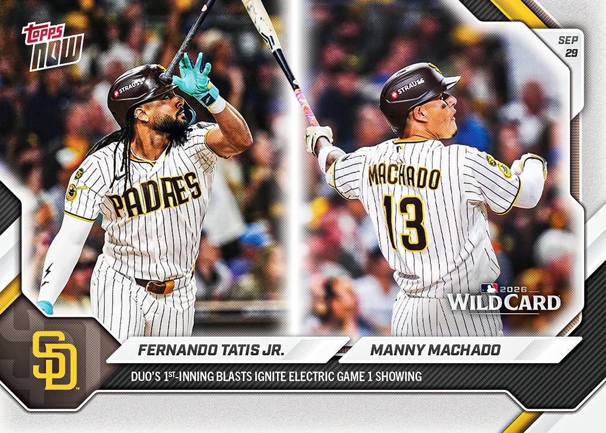 Fernando Tatis Jr. / Manny Machado Wildcard 2026 MLB Topps NOW Card 741 Presale