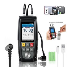 Digital Ultrasonic Thickness Gauge Tester 0.039 to 11.81 in For Metal Cast Iron