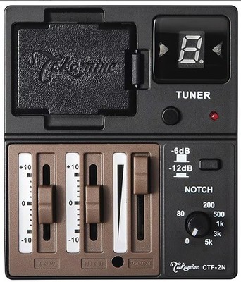 Takamine CTF-2N FPT braun Vorverstärker Ersatz Akustikgitarre Stimmgerät Kerb...