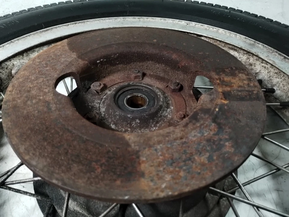 Задний обод колеса 1976 Moto Guzzi Convert V1000 ПРЯМОЙ (без шины) BORRANI 18 дюймов - Изображение 2 из 4