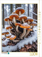 Calvendo Puzzle Velvet-Footed Ruff In The Frosty Winter Forest | 1000 Pieces, Fi