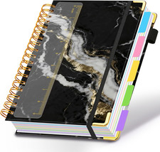 Spiral Journal Notebooks for Work, 300 Pages 5 Subject Notebook College Ruled wi