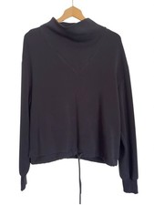 Varley Womens Black Betsy Funnel Neck Sweatshirt size M