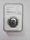 SILVER MS67  1967 P SMS KENNEDY HALF DOLLAR GRADED NGC 50C P MINT 40% AG COIN