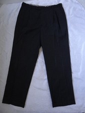 Kirkland Signature Super 120 s Italian Wool Dress Pants Black Pleated Size 36x32