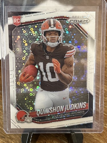Quinshon Judkins 2025 Panini Prizm White Disco #313 Cleveland Browns