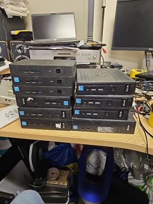 Restposten 10 x Midded Dell Wyse Dx0D/Zx0Q/N03D/Dx0Q Thin Client Desktop - FUNKTIONIERT