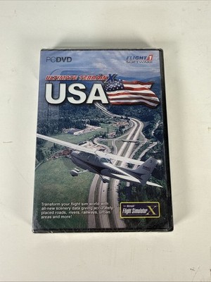 Ultimate Terrain X USA (PC DVD - Flight 1 Software for Flight Simulator X) NEW