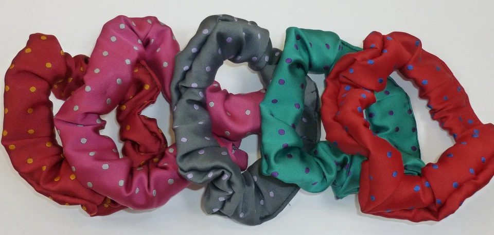 Medium Spot Scunchies Einheitsgröße 100 % Polyester UK hergestellt