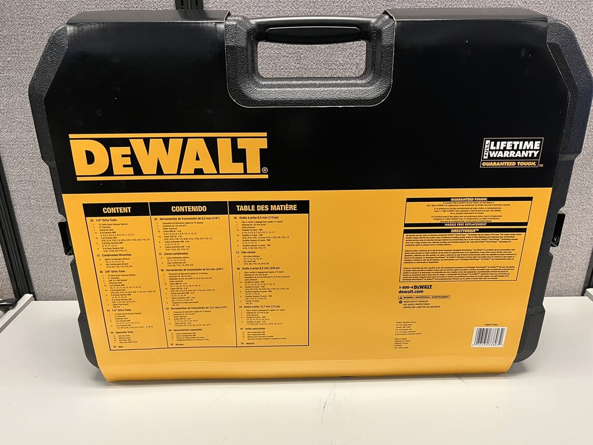 DEWALT DWMT73803 168-Piece Mechanics Tool Set for sale online | eBay