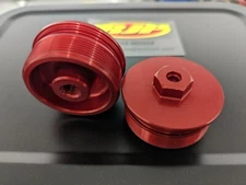 Honda CR250 CR 250 Billet fork top caps Showa RED 1989 1990 Bolt Assy Fork