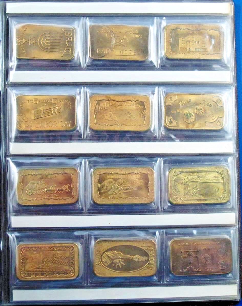 Mother Lode Mint Silver and Brass Art Bar Set 1973 Special Limited