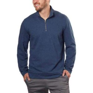 blue quarter zip pullover