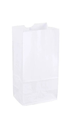 Grocery / Lunch Bag Kraft Paper 4 lb Capacity, 100 Count White - 第 1/6 張圖片