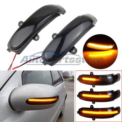 2pcs Flowing Mirror Dynamic LED Turn Signal Light Car Styling For
