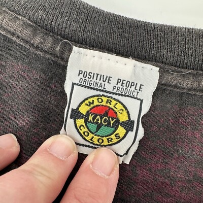 90's tシャツKACY WORLD COLORS ヴィンテージ Vintage 90s Kacy World Colors Great Heroines AOP Positive