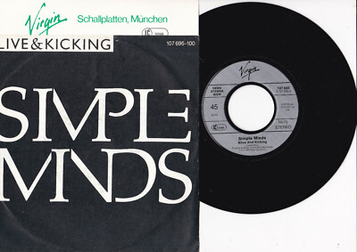 Simple Minds  -Alive & Kicking- 7'' 45 + Promo Flyer, Virgin  (107 695-100)
