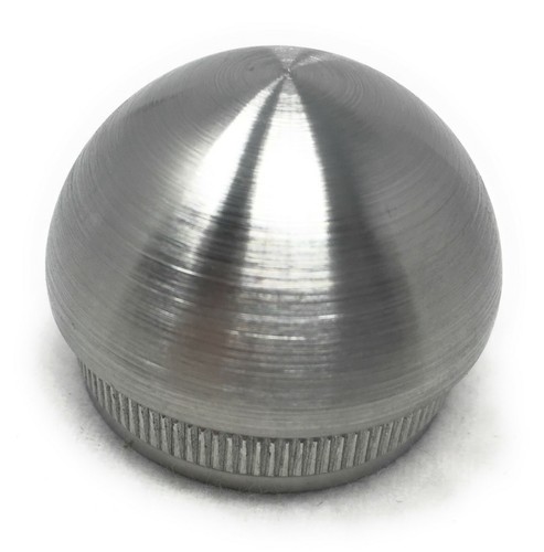 Edelstahl Stopfen Kappe Deckel  Rändel für Rohr Endkappe  V2A Geländer Handlauf - Afbeelding 9 van 9