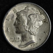 1916 Mercury Silver Dime BU *UNCIRCULATED* MS E239 JNHM