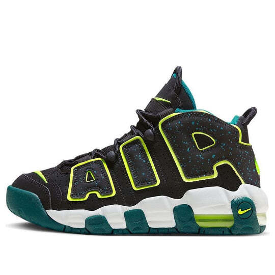 GS) Nike Air More Uptempo 'Black Volt Geode Teal' | eBay